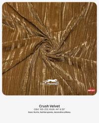 Imported Crush Velvet Fabric 180-250 GSM | 44” & 58” Width | Kurtis, Gowns & Pillows  in Surat